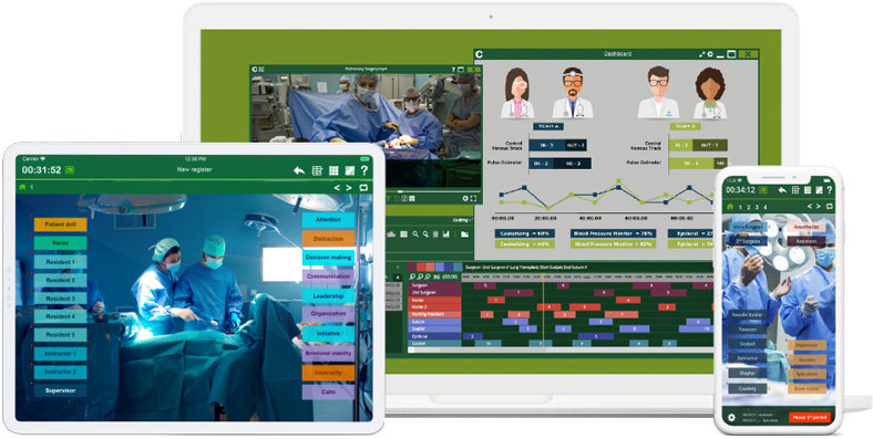 Várias telas do Codimg, timelines, gráficos e menus